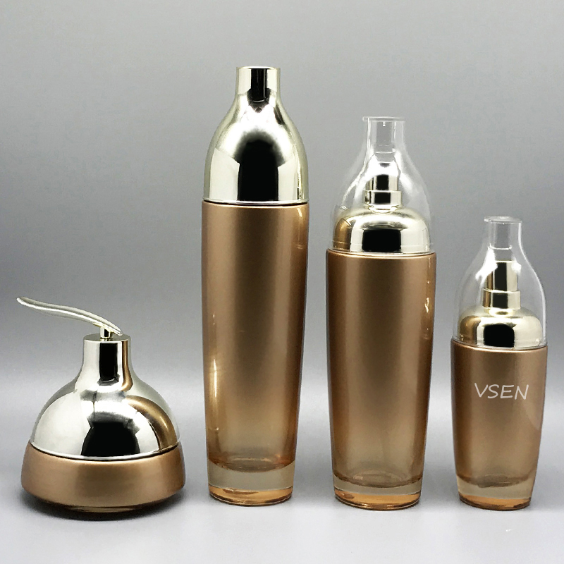 新款高档带磁勺子 膏霜瓶子50g 100g  化妆品玻璃瓶(图2)